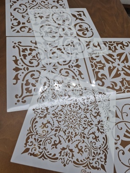 شابلون تکه  کاشی